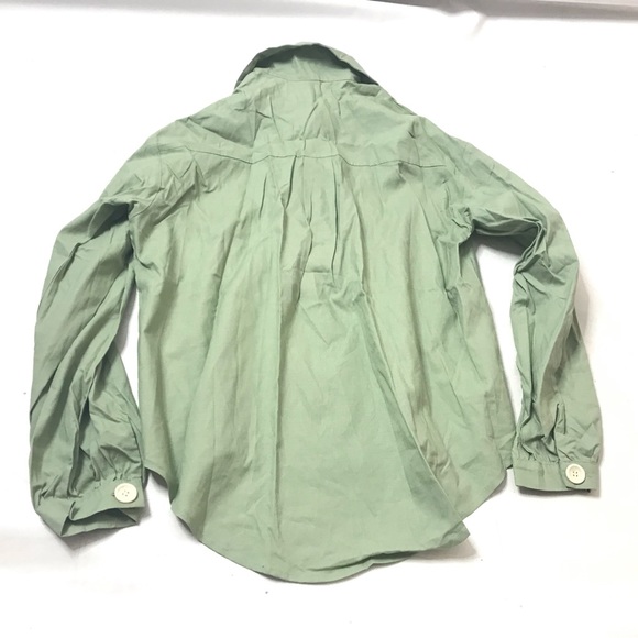 Dazy Womens Top Maxi Skirt 2 Piece Set Size M Flare Button Down Green Collared - Picture 5 of 7